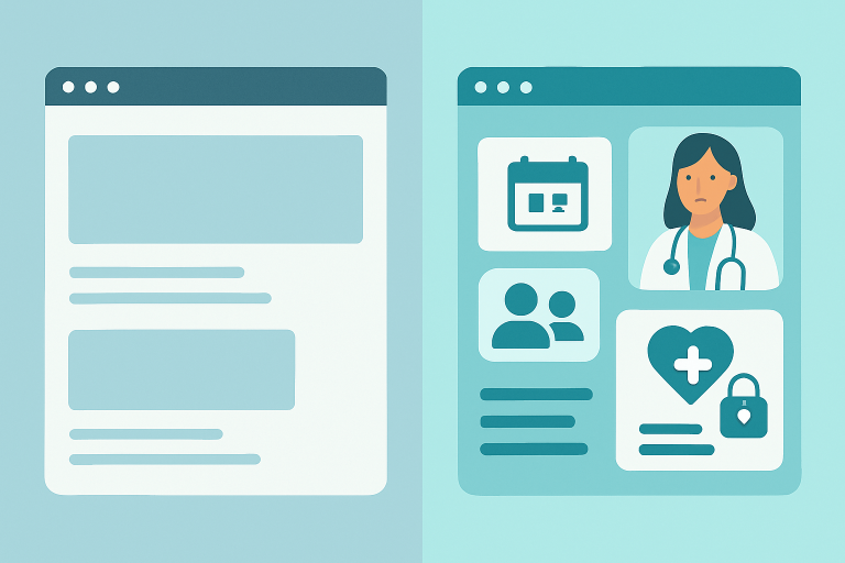 Differences Between a Basic Website and a Client-Attracting Private Practice Website